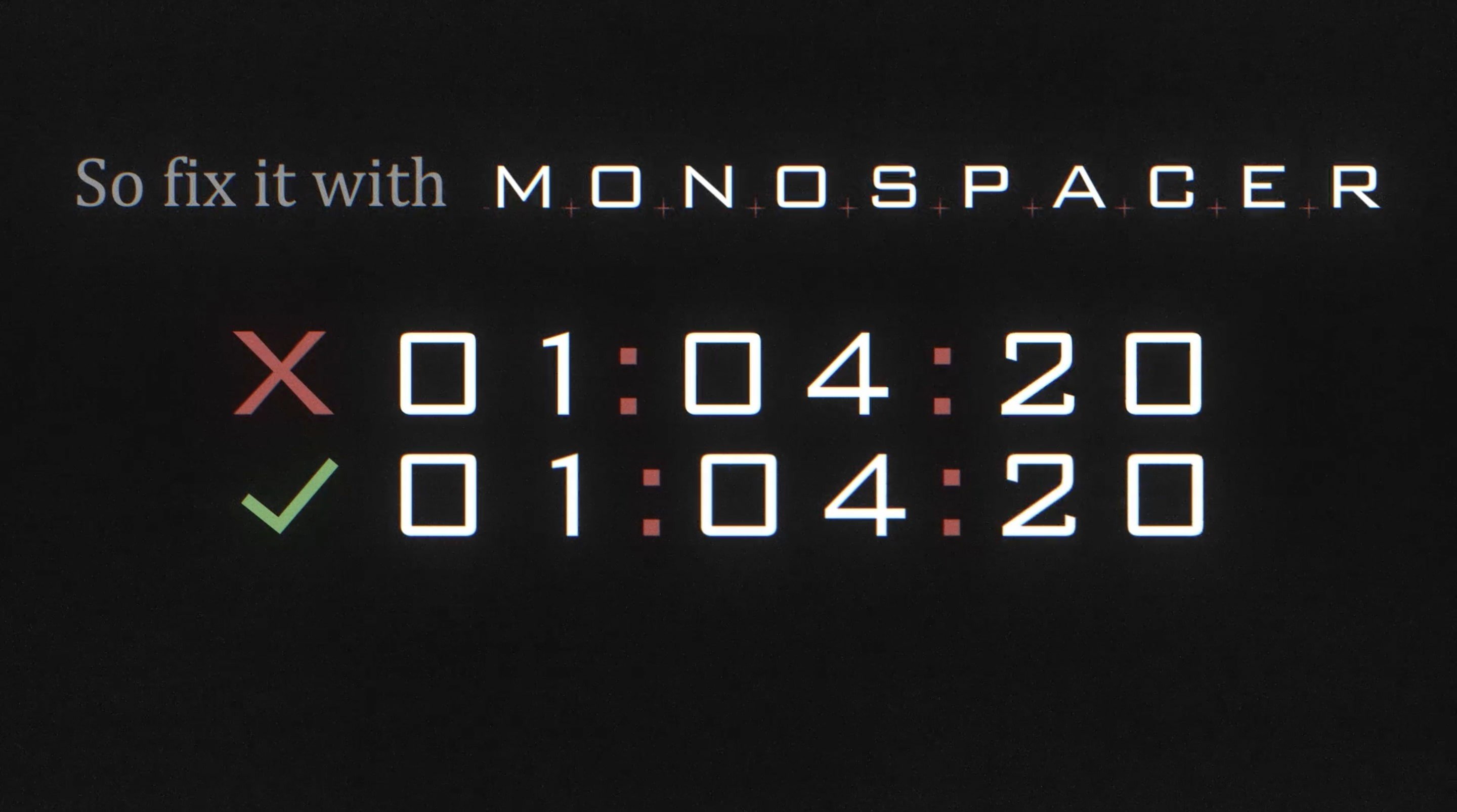 Monospacer screenshot 1